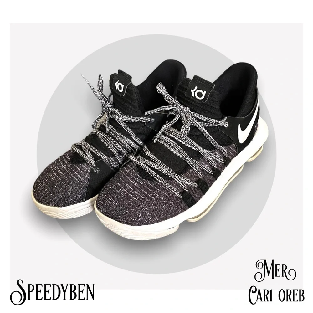 Nike Zoom KD 10 Kevin Durant Oreo GS 5.5Y / 7W activewear